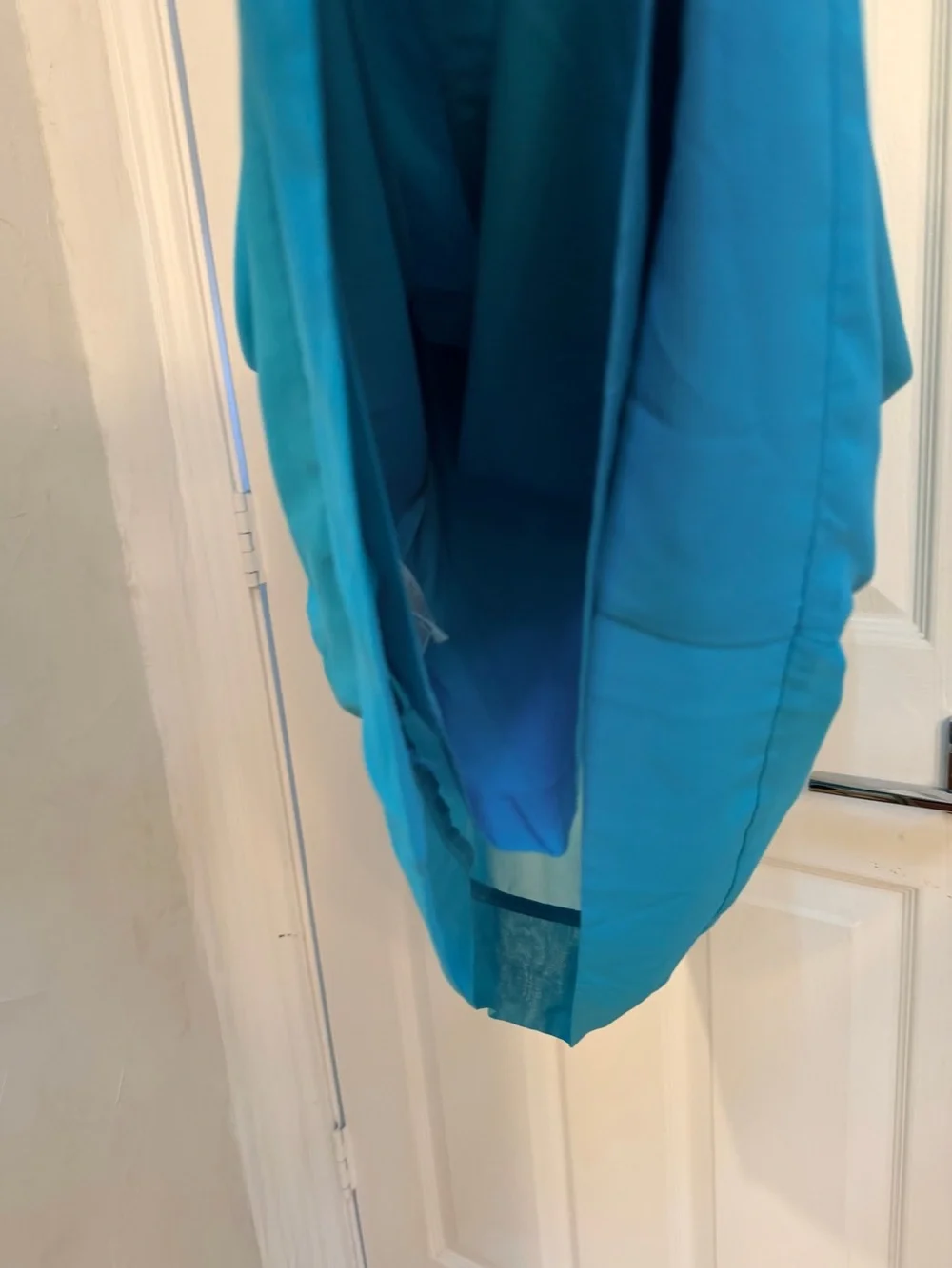 NWT-EVA MENDEZ - NY Collection (NY&C) Sleeveless-Neck Chiffon Dress in Turquoise
